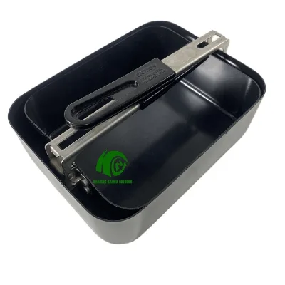 KANGO Factory Make Mess Tin Lunch Box Aluminum Mess Tin Malaysia Non Stick Aluminum Mess Tin Camping Cooker Lunch Box