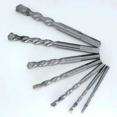 SDS Plus Rotary Hammer Drill and Chisel Bit Set Carbide Tipped with Storage Case for Masonry Brick Concrete Stone