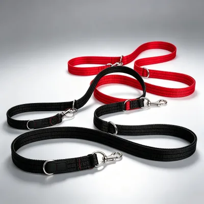 Various Large and Medium-Sized Dog Walking Collars New Padded Solid Simple Reflective Nylon Dog Leash Pet Supplies