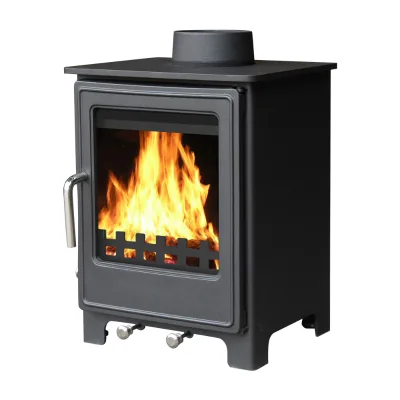 Wood Stove with Grate and Ashtray Easy to Clean Ash Wood Safe Real Fire