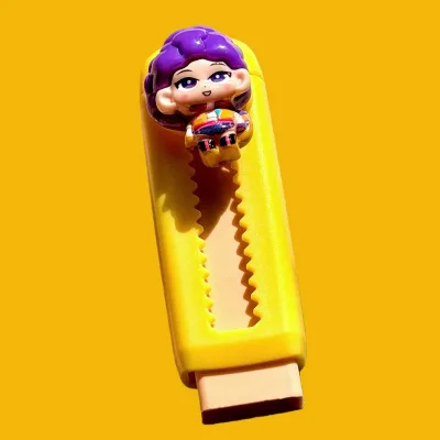 Linda high quality Hunting Witch Team Push-Pull Cartoon Witch Pencil Eraser Dust-Free Student Learning Stationery