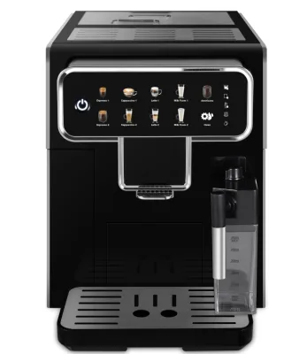 AM7203 Bean to Cup Espresso Machine with Milk Tank, 15 Bar One-Touch Cappuccino Maker, 1.5L Auto-Cleaning Coffee Machine, 220V
