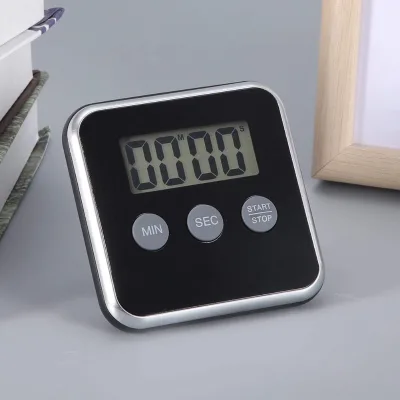 Hot Selling Products 2026 Eco-Friendly LCD Display ABS Plastic Digital Kitchen Timer Back Magnetic Design for Study Kitchen Use