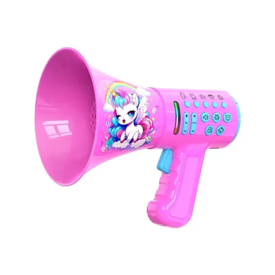 T9 Kids Voice Changer Megaphone 5 Voice Effects 5 Sound Effects RGB LED Portable Speaker Rechargeable Battery for Boys Girls