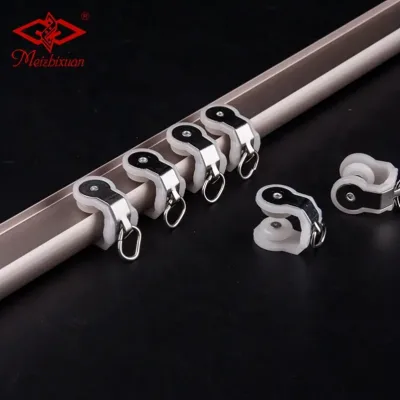 Meizbixuan U-Shape Curtain Hooks Plastic Modern Design Easy Installation Curtain Accessories