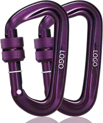 12KN Screwgate Locking Carabiner Clip, 12KN Lock Carabiner, Not for Climbing Carabiner