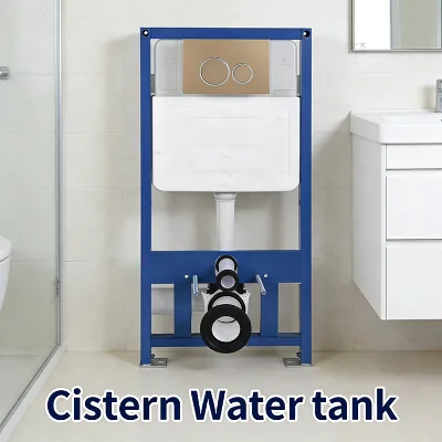 OEM ODM Supported Wall Hung Toilet Tank Modern Concealed Tank Custom Color Painted Flush Plate for Engineering Projects