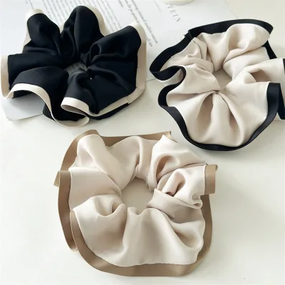 Simple Solid Color Cloud Shaped Hair Tie Bulk Sweet Edge High Quality Scrunchies Hair Accessories for Women