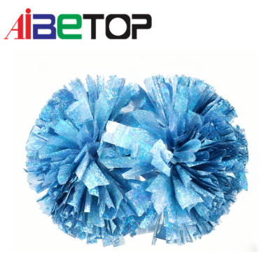Wholesale Customize Dance Props Hand Flowers 50 Grams Bodybuilding Cheerleader Cheer Flower Pom Pom Available Sizes