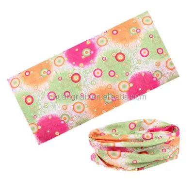 100% Polyester Seamless Headband with Photo Printed