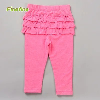 Custom Cotton Plain Knitted Girls Baby Legging