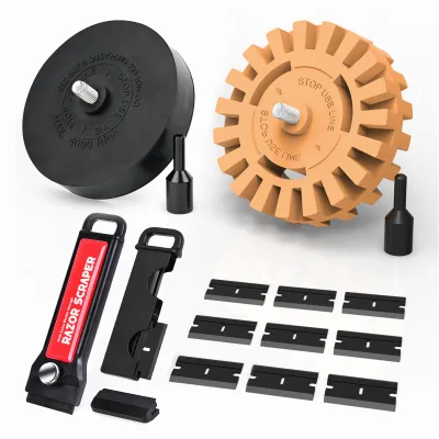 Foshio Design Decal Eraser Wheel Kit Car Decal Vinyl Adhesive Remover Tool for Detailing