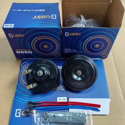 Urban Safety 12V Car Disc Horn High Frequency 120dB Electric Horn for City Driving Moped Scooter Commute