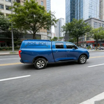 Aluminum Alloy Manual Hinged Roll up Hard Top Canopy Waterproof Tailbox Locking No-Drill Installation for Isuzu Navara