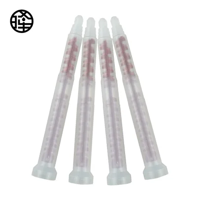SB13-25 Red Core Static Mixing Tube 180mm 25 Sections for High-Viscosity Epoxy Resin
