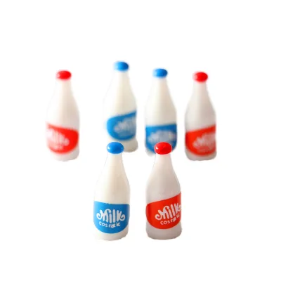 1/12 Dolls House Mini Kitchen Resin Milk Bottle Toy Accessory for Dollhouse Decorations