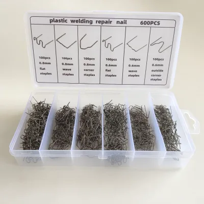 Oem Factory 600pcs 1200pcs 1800pcs 3000pcs 0.6mm 0.8mm Wave Car Bumper Welding Pins