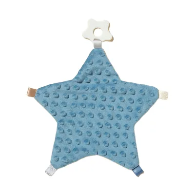 Star Baby Super Soft Dotted Minky Baby Security Blanket Sleeping Hand Puppet Toys Baby Soothing Blanket