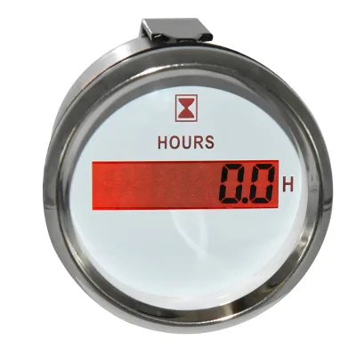 52mm Digital Hour Meters 0-99999.9H Hourmeters Clock Gauge for Marine Boat Yacht Car Truck Red Backlight new