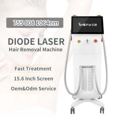 Diode Laser Hair Removal Machine Custom Logo Medical Portable 755 1064 808 Laser Hair Removal Epilator 808nm Diode Laser