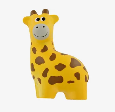 Custom Logo Giraffe Stress Ball Squeeze Toy Keychain Promotional Giveaway for African Safari Zoo