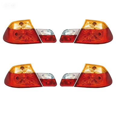 SINOsuitable for BMW Three-Series E46 98-02 Two-Door Taillight Assembly Two Door Taillight E46 Anti-Chase Taillight Light