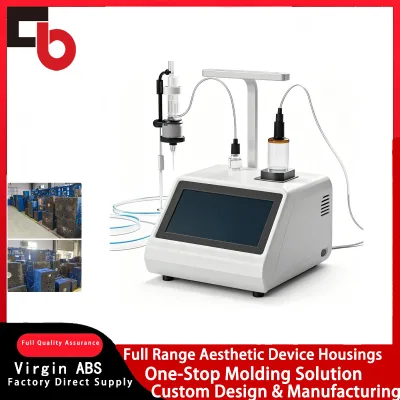 Tilting Embedded Screen Top Multi-station Mounts Side Vent Grilles Beveled Body Custom Benchtop Test Device Plastic Shell