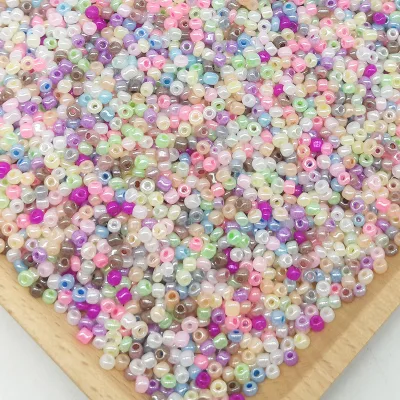 Crystal Wholesale Bulk 4mm Glass Seed Beads Factory , Multi Colors Seed Beads for Jewelry Making