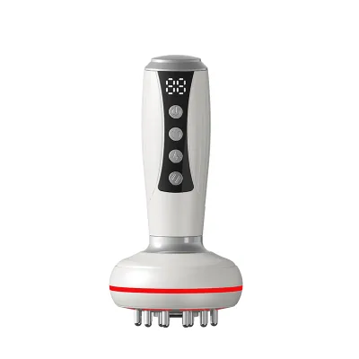 OEM Electric EMS Microcurrent Gua Sha Massager Red Light Heat Therapy Body Anti-Cellulite Slimming Vibration Massager