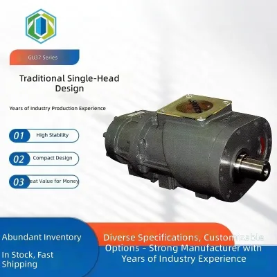 GU37 Series Traditional Single Air End Screw Compressor Parts Pump Head Cast Iron 3-Year Warranty-Factory Stock