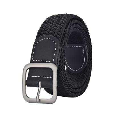 Braided Belt Women's Hundred Students Decorative Summer Elastic Elastic Trouser Belt Trend Fashion Canvas Men's Belt
