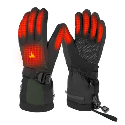 In Stock Men Women Motorcycle Gloves Winter Hand Warmer Rechargeable Battery Ski Hiking Cycling Electric Heated Gloves