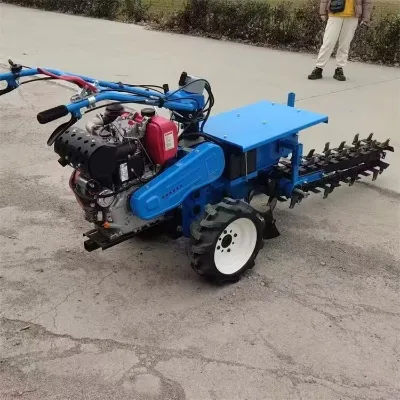 Mini Handheld Chain Trencher  Trenching and Burying Pipeline Excavator Cable and Optical Cable Trenching Machine