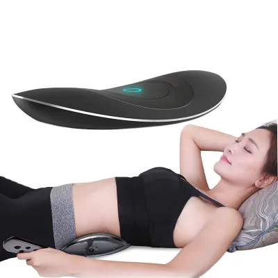Lumbar Waist Vibrating Body Muscle Relaxation Physical Therapy Pain Relief Electric Lower Back Waist Stretch Massager