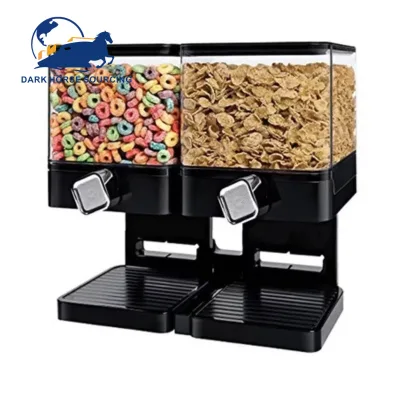 Airtight Square Kitchen Storage Bulk Cereal Dry Food Dispenser Breakfast Cereal Dispenser