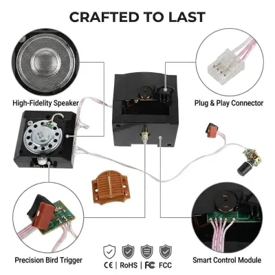 Cuckoo Clock Movement, Musical Clock Mechanism, Hourly Chime Kit, DIY Clock Parts