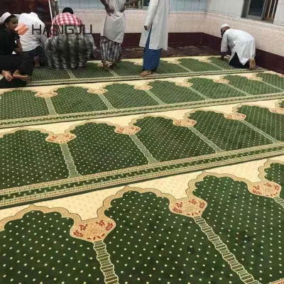Ecomic Machine Print 80%Wool20% Nylon or 100% Nylon Mosque Carpet Runner for Mosque New Shanghai HangJu ME-Q Series