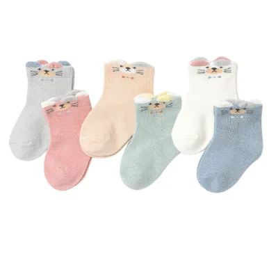 Summer Thin Cartoon Color Boneless Baby Design Comfortable Cotton Cute Children Baby Socks