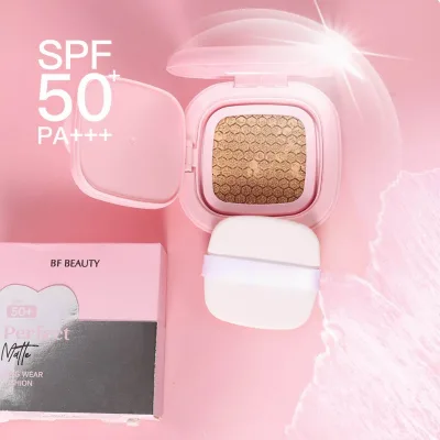Natural Cushion Foundation Matte Oil Control Waterproof Cushion Foundation Lightweight Perfect Matte Long Wear Cushion Spf50
