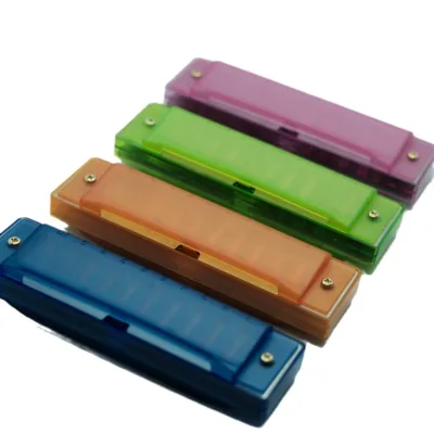 10-Hole Professional Tremolo Harmonica Plastic Durable C Major Musical Instrument Colourful Customizable for Elementary School