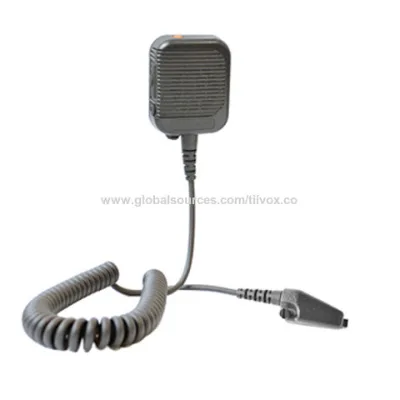 IP68 waterproof heavy duty remote speaker microphone with emergency button and volume control