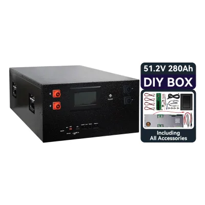 EXLIPORC DIY 16pcs 280ah 48V Lifepo4 Cell 310ah 51.2V Lifepo4 Empty DIY Kits With JK Smart 200A Bms