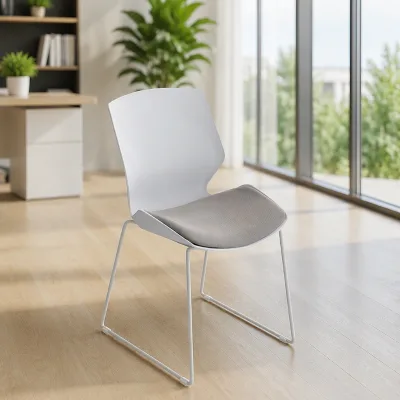 High-End Custom Modern Conference Chair with Ergonomic Design Metal Frame Solid Back for Office Use