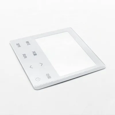 Factory Custom Crystal Glass Panel 1/2/3 Gang Touch Switch Electronic Devices Flat Silk Screen Tempered Glass Kitchen Solar