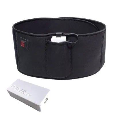 High Quality Electric Vibrating Body Waist Reducer Slimming Sauna Belt Belts Black OEM Waist Massager Waist Massage 5W 5V