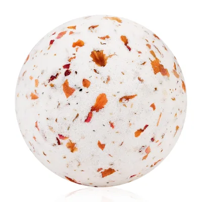Premium Cross-Border Rose Dried Flower Fragrance Bath Fizzies Long-Lasting Essential Oil Bubble Bath Ball Milk Bath Salt Ball