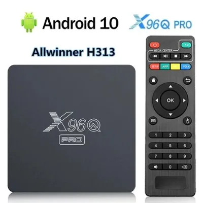 X96Q Pro Smart TV Box Android 10.0 Allwinner H313 Quad Core 2.4G Wifi 4K Media Player