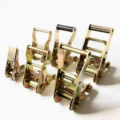 25mm 50mm Tie Down Metal Ratchet Lashing Buckle Dolly Ratchet Buckle With Double J Hook 230mm Aluminum Handle Car Tow