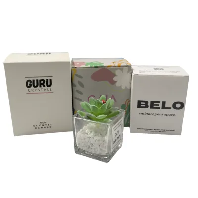 Luxury Handmade Recyclable Custom Logo Eco-Friendly Perfume Candle Paper Packaging Box