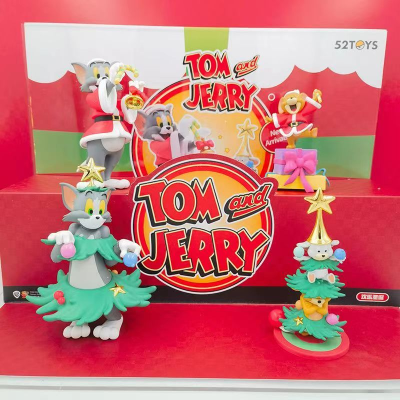 Tom and Jerry Christmas Holiday Blind Box Cartoon Animation Figure Collectible Mystery Surprise Exclusive Toy Gift